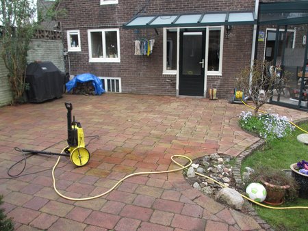 2015 Terras schoonmaak